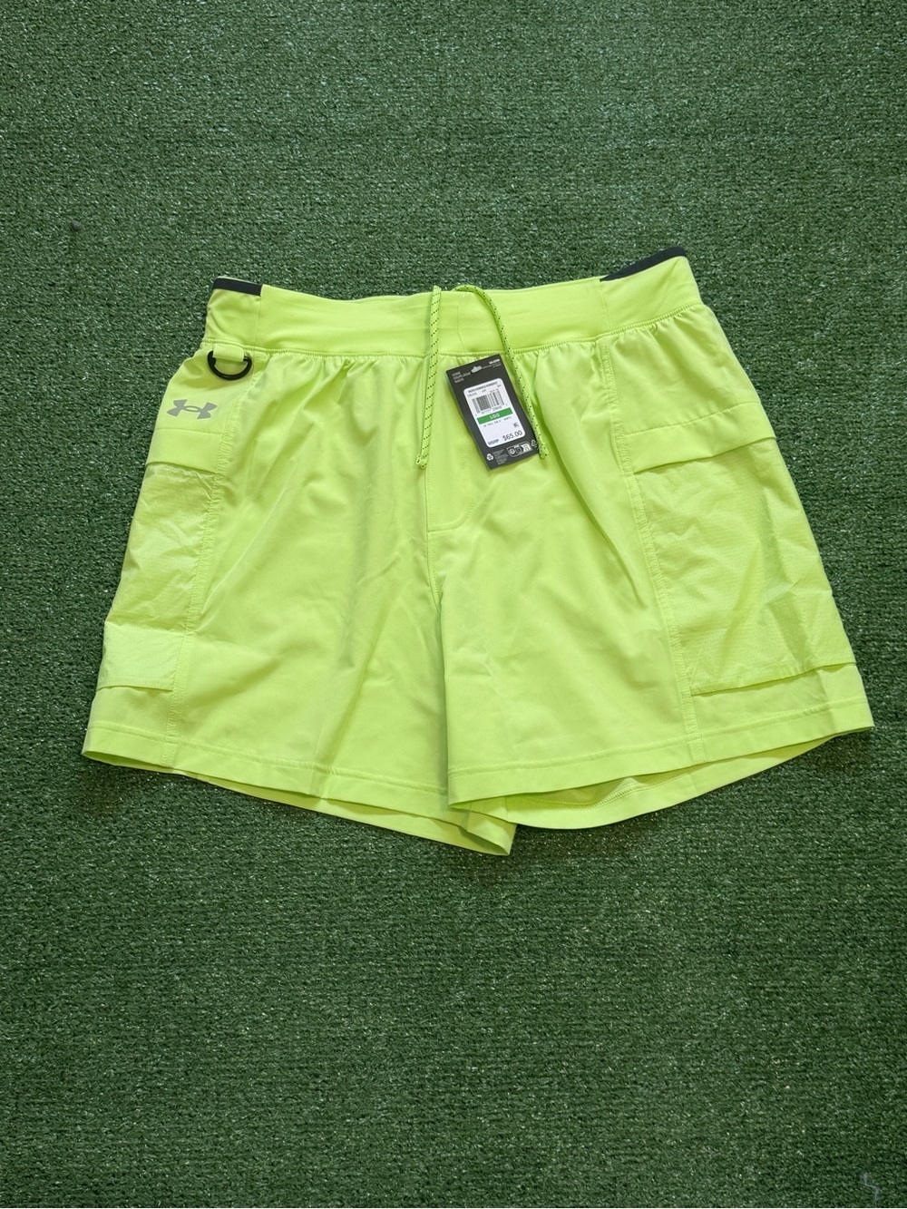 Under Armour Men’s Trail  Run 5" Shorts  Green 1383236-304 New Size Large